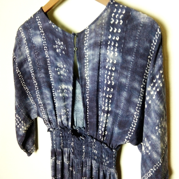 Dual Nature Wide Leg Jumpsuit Cropped Leg Rayon Festival Boho Style Size Small - Picture 5 of 9